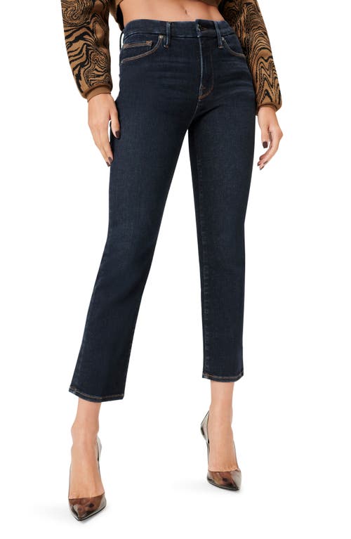 Good American Always Fit Straight Leg Jeans in Black241 at Nordstrom, Size 28-32