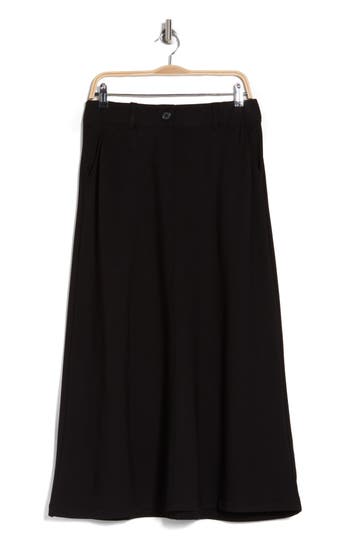Max Studio Ponte A-line Skirt In Black