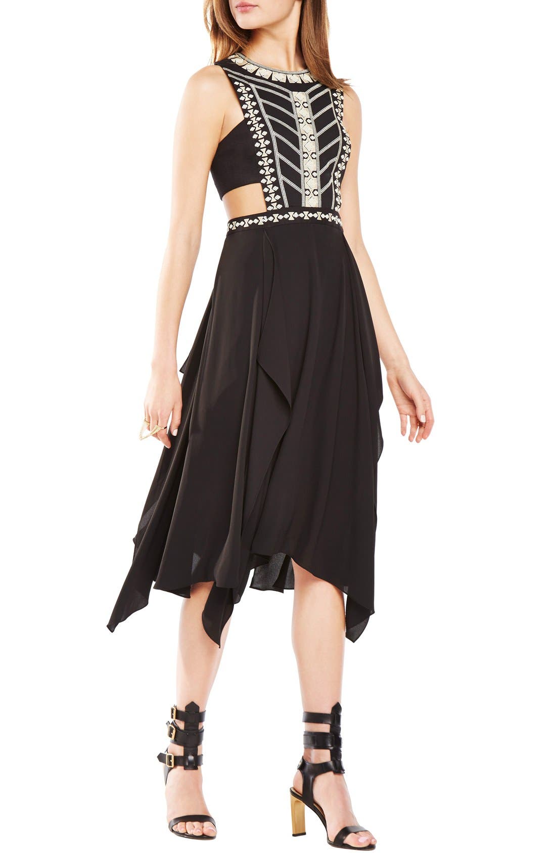 bcbg midi dress