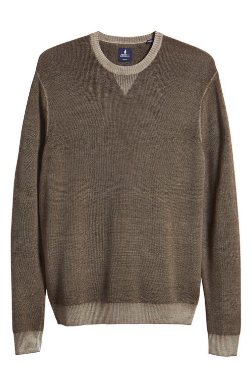 Shop Johnnie-o Burgess Merino Wool Sweater In Maple