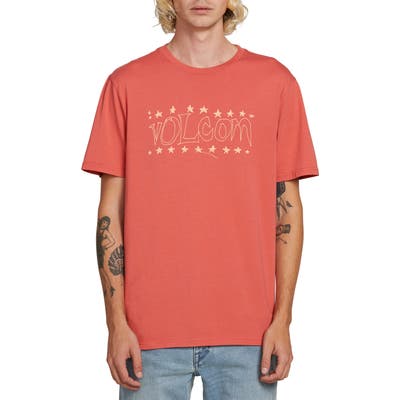 Volcom Sub Bar Logo T-Shirt, Red