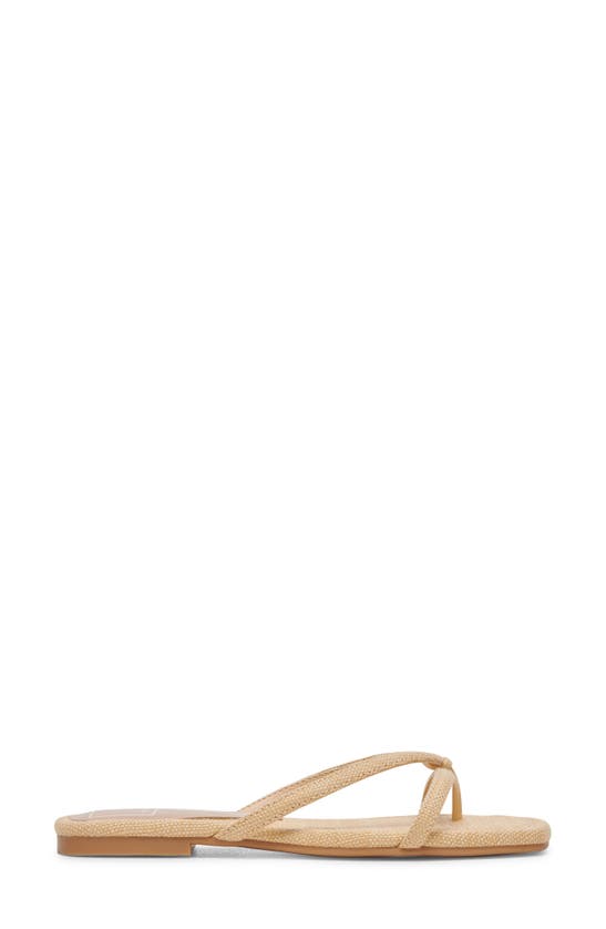 Shop Dolce Vita Lucca Flip Flop In Natural Raffia