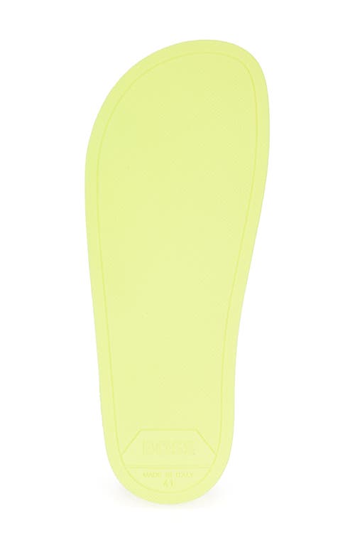 Hugo Boss Boss Bay Slide Sandal In Light/pastel Yellow