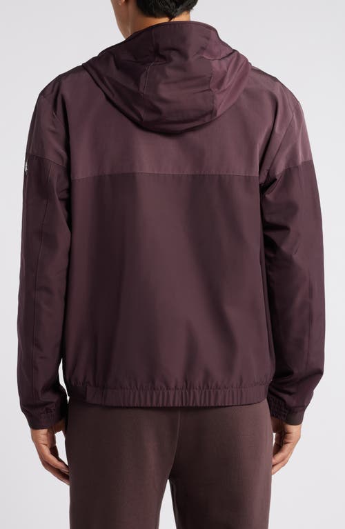 Hugo Boss Boss Cireno Hooded Jacket In Burgundy