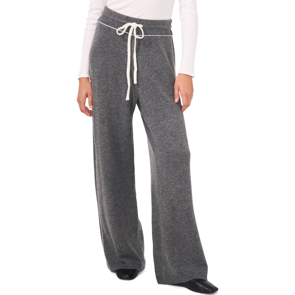 1.STATE Heathered Drawstring Pants in Salt N Pepper Heather