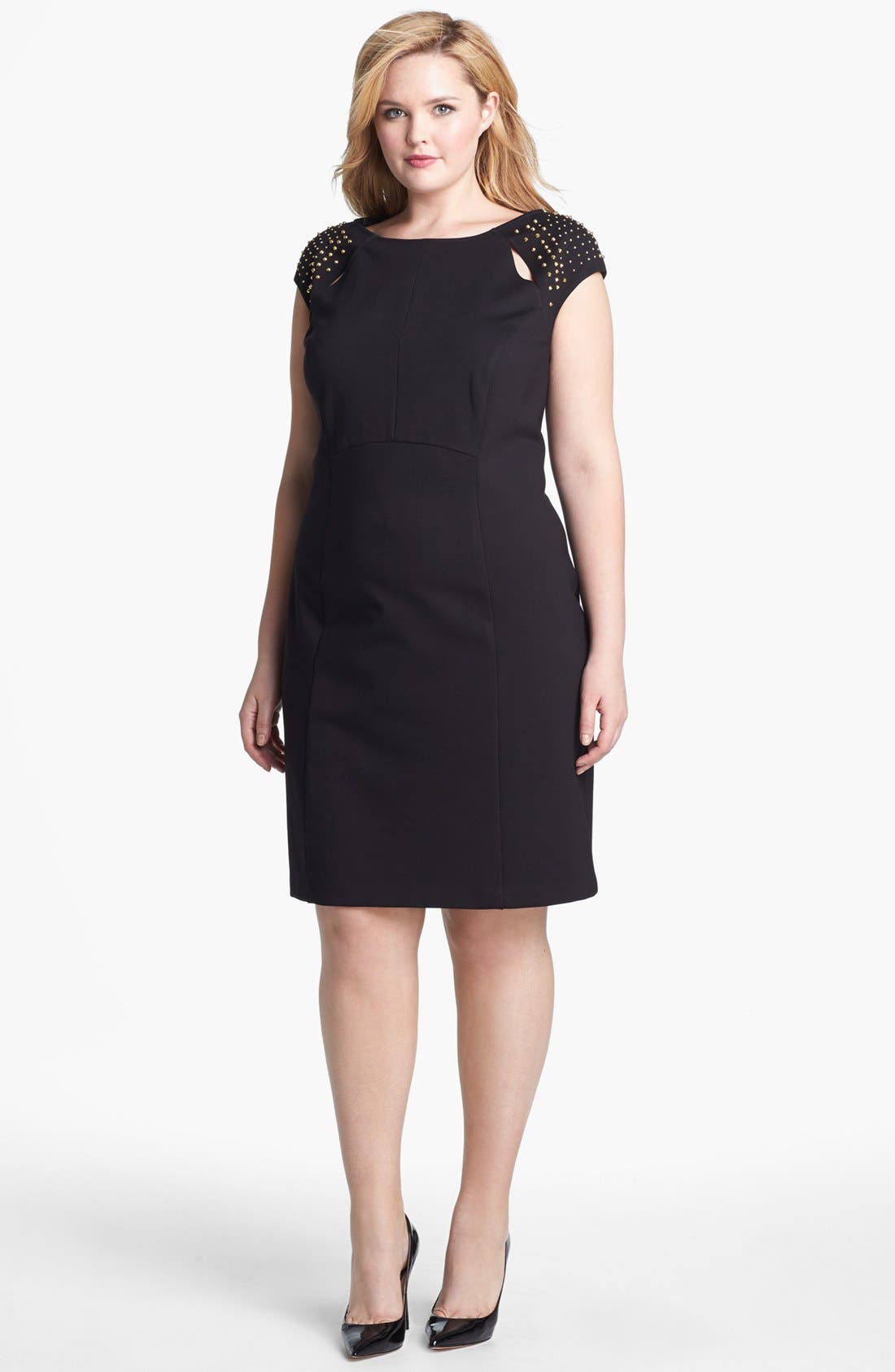 ABS by Allen Schwartz Studded Sheath Dress (Plus Size) Nordstrom