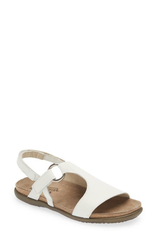 Olivia Sandal in Soft White Leather