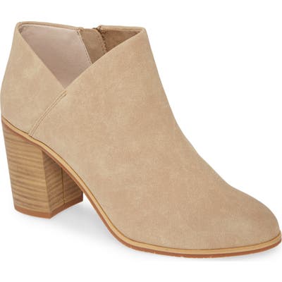 Bc Footwear Kettle Vegan Block Heel Bootie- Beige