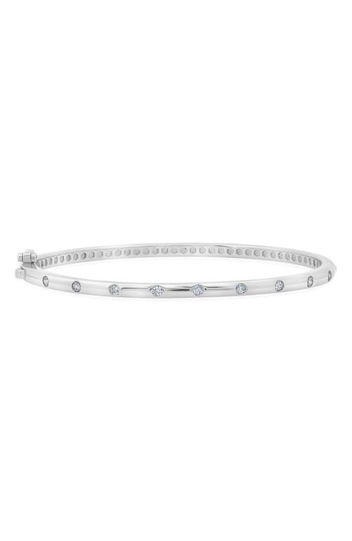 Cubic Zirconia Eternity Bracelet in Silver