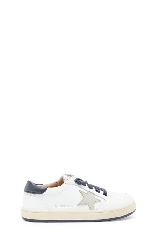 Shop Old Soles Kids' Platinum Runner Sneaker In Snow/navy/gris