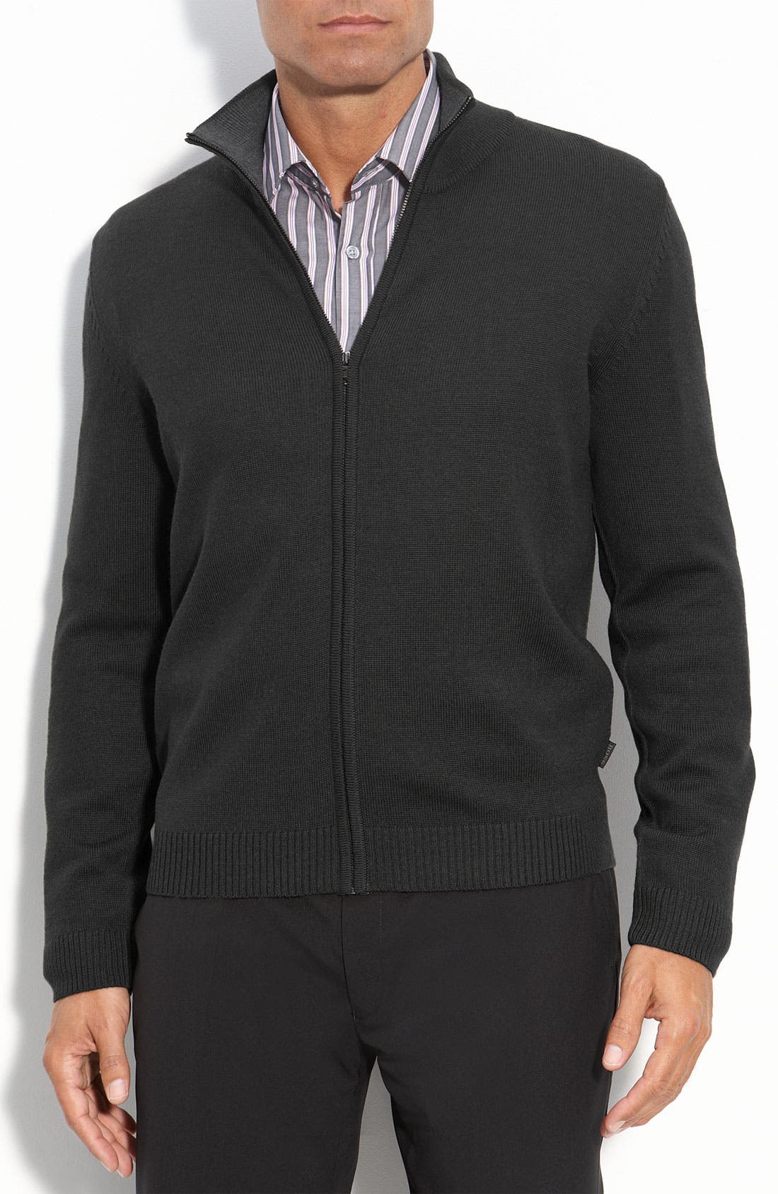 BOSS Black Regular Full Zip Sweater Nordstrom