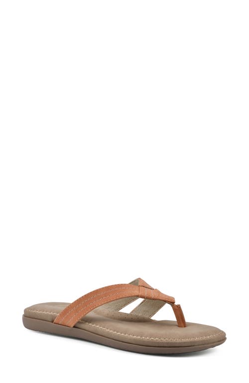 Shop Cliffs By White Mountain Fateful Flip Flop In Orange/nubuck