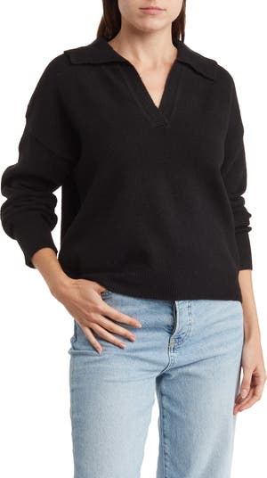 Elodie Johnny Collar Crop Sweater