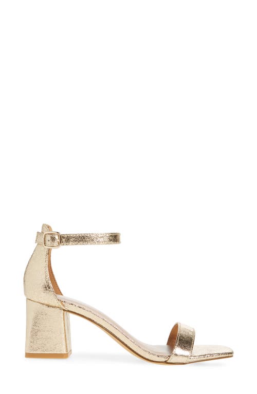 Abound Finn Ankle Strap Sandal In Gold Crinkle