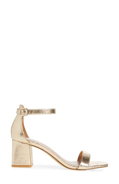 Shop Abound Finn Ankle Strap Sandal In Gold Crinkle