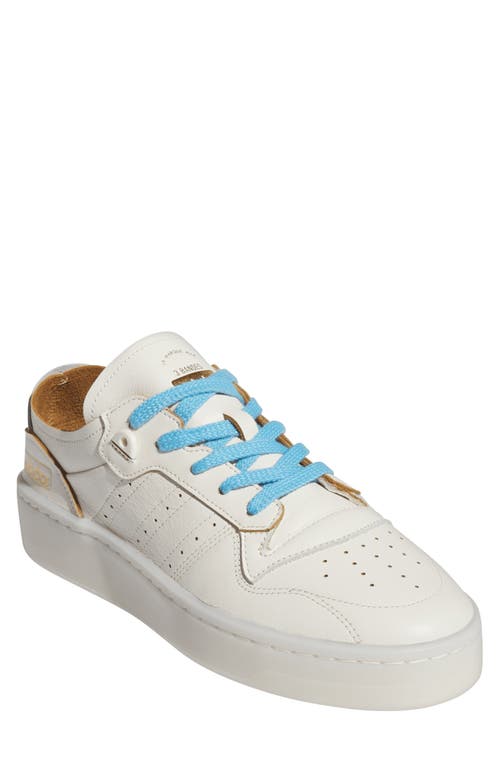adidas Rivalry Low Top Basketball Sneaker Ivory/Gold Met/Semiblueburst at Nordstrom,