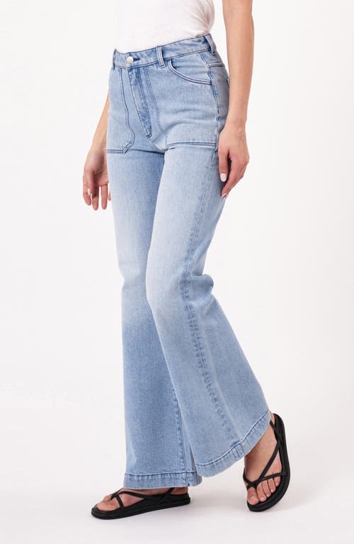 Shop Rolla's East Coast Flare Jeans In Light Vintage Blue