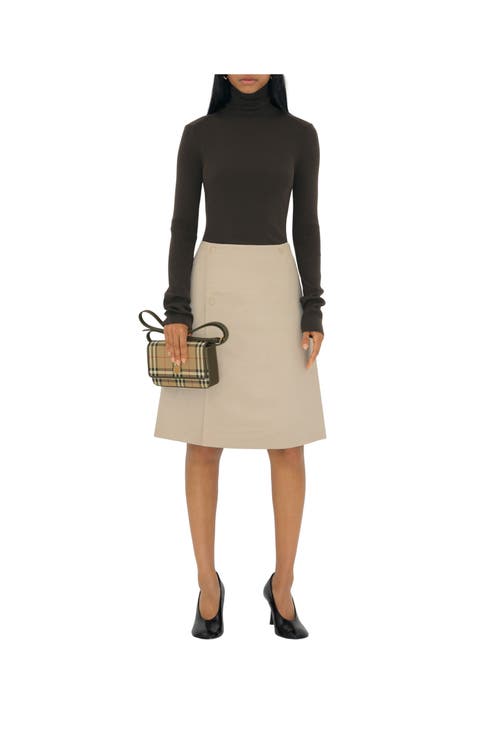 Burberry Hampshire Crossbody Bag In Archive Beige/military
