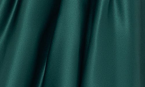 Blondie Nites Corset Bodice Satin Cocktail Minidress In Hunter