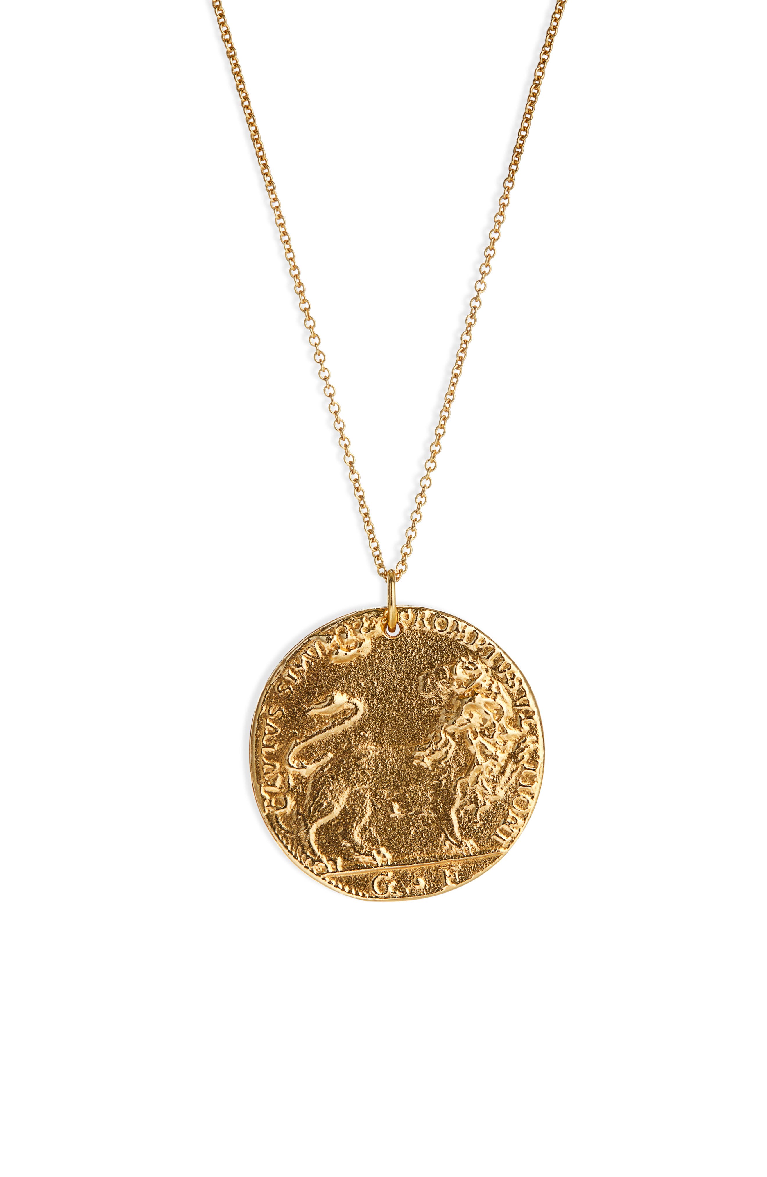 coin locket pendant