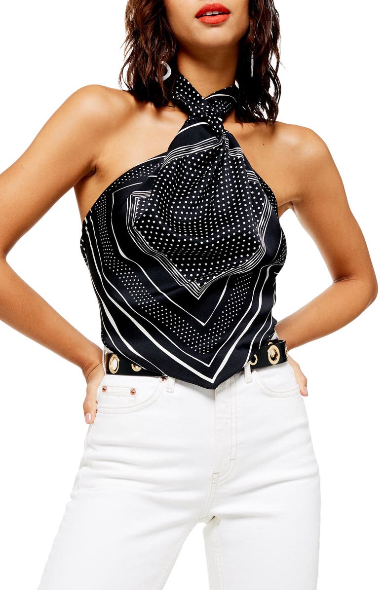 Topshop Spot Print Halter Neck Top Nordstrom topshop-spot-print-halter-neck-top-nordstrom