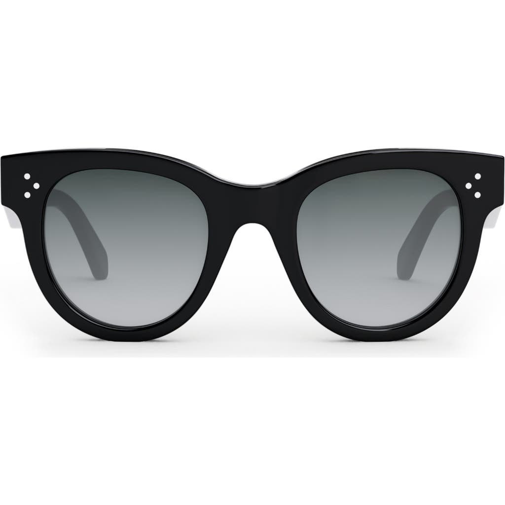 Celine Bold 3 Dots 48mm Square Sunglasses In Black
