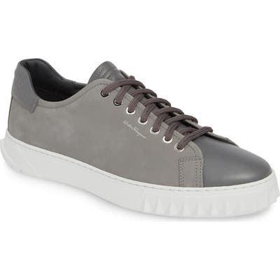 Salvatore Ferragamo Cube Sneaker, Grey