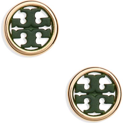 Tory Burch Miller Circle Stud Earrings