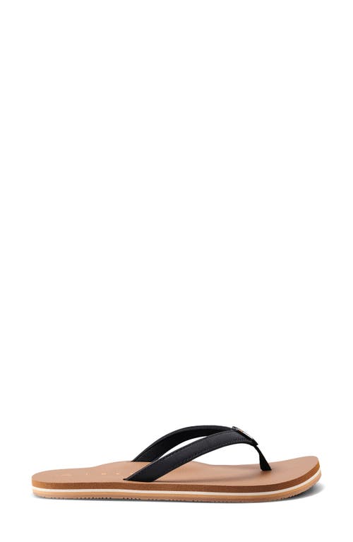 Reef Solana Flip Flop In Black/tan