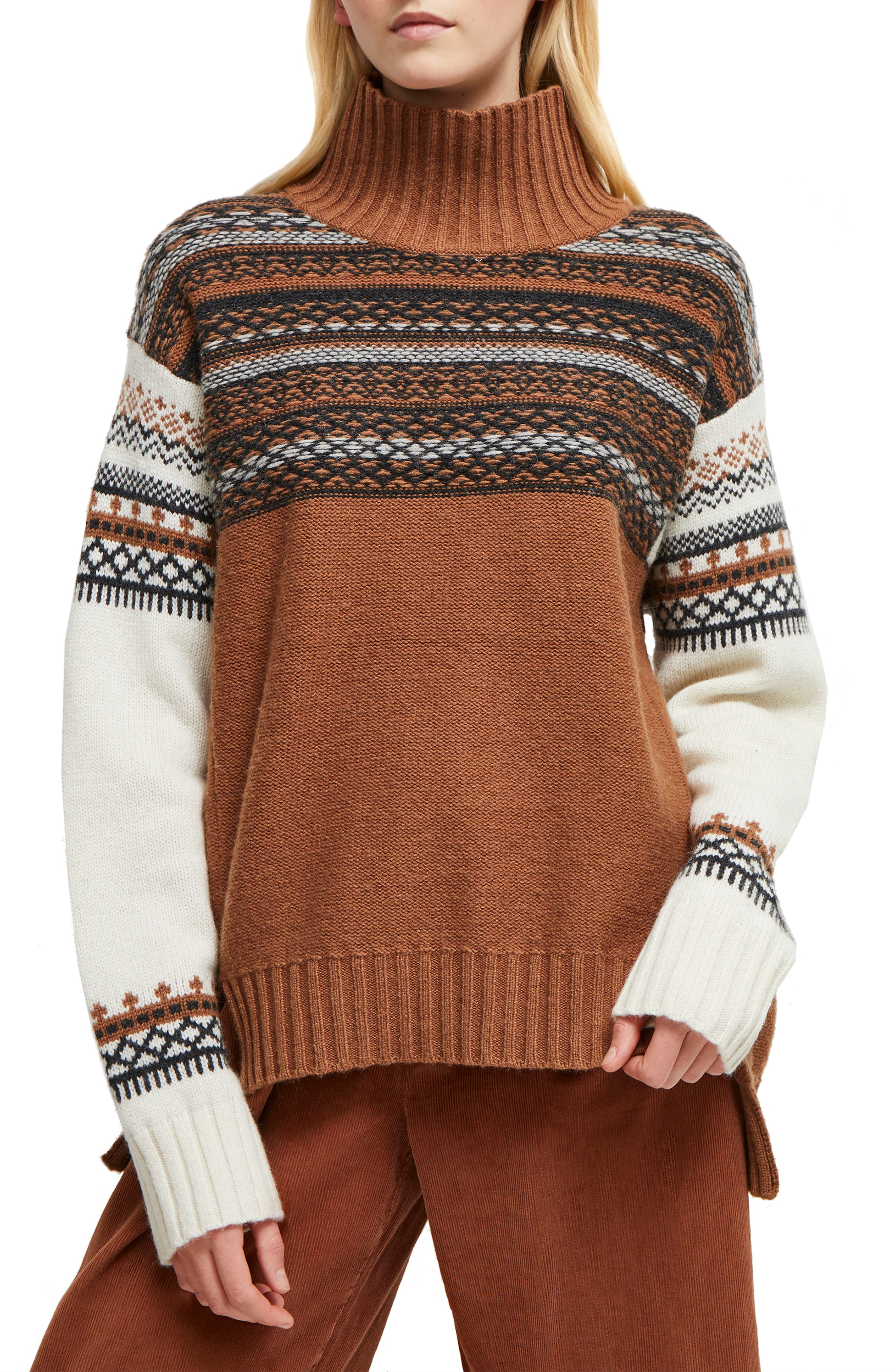 fair isle knit sweater