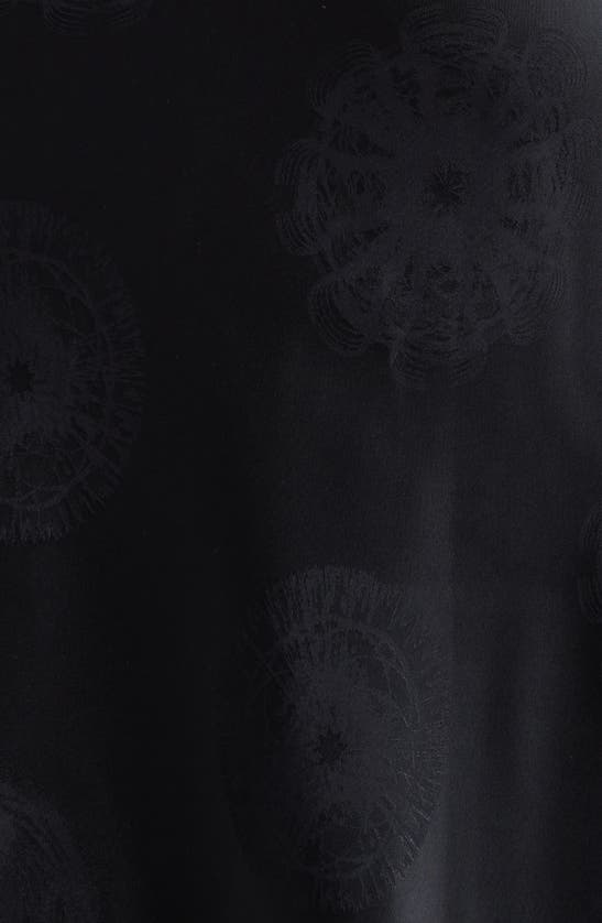 Shop Coperni Cymatics Jacquard Satin & Lace Slipdress In Black