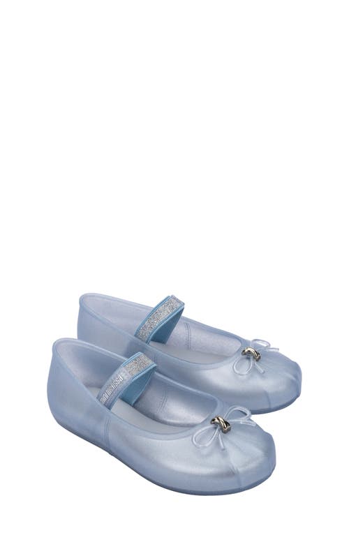 Mini Melissa Sophie Mary Jane Ballet Flat In Pearly Blue