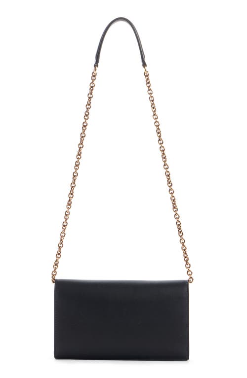 Chloé Script Logo Hardware Leather Shoulder Bag In Black