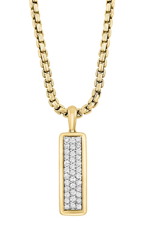 Effy Pavé Zircon Pendant Necklace In Yellow