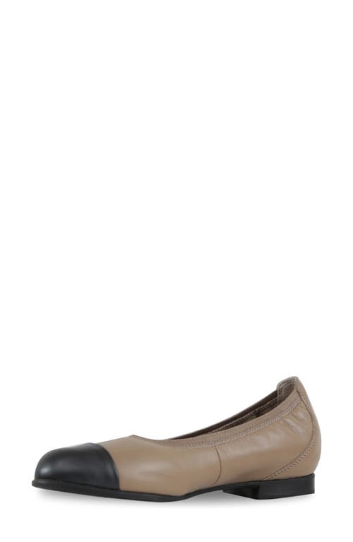 Munro Mila Ballet Flat In Woodsmoke