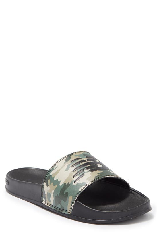 New Balance 200 Slide Sandal In Black/camo