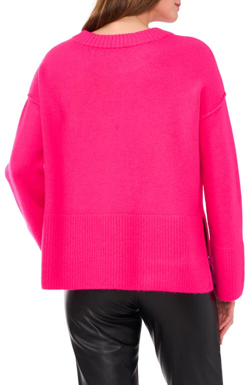 Shop Vince Camuto Crewneck Sweater In Passion