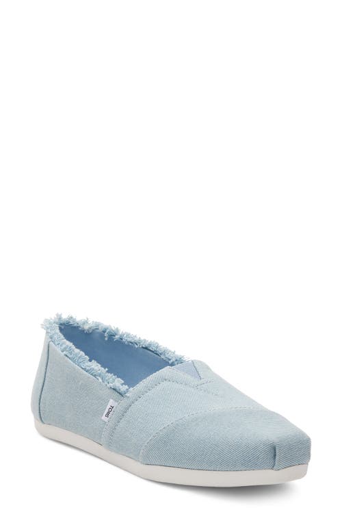 Shop Toms Classic Alpargata Slip-on In Light/pastel Blue