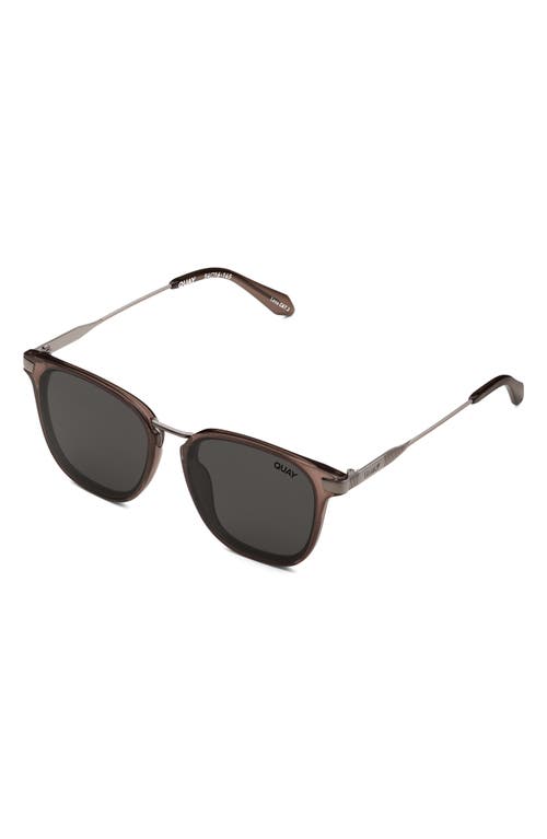 Shop Quay Jackpot Remixed 54mm Polarized Round Sunglasses In Brown/black