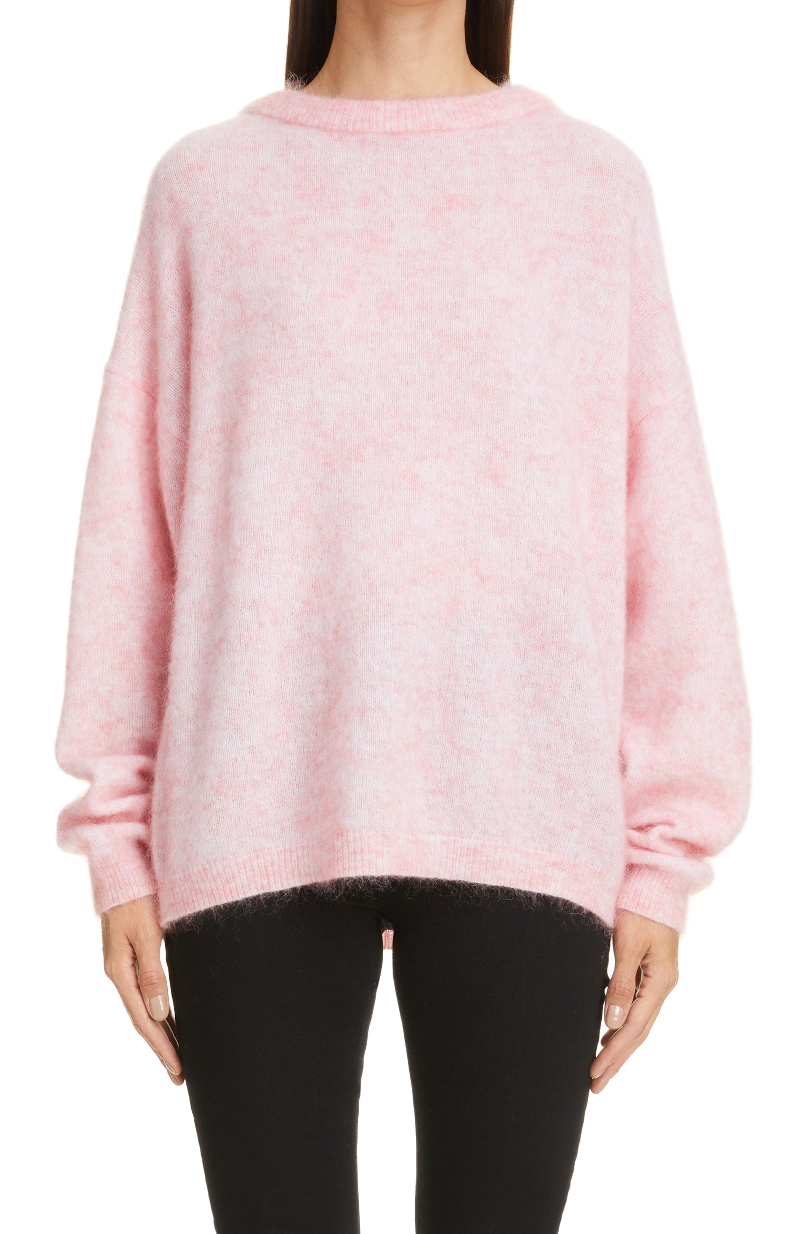 Acne Studios Dramatic Moh Sweater in Rose Pink at Nordstrom, Size Large