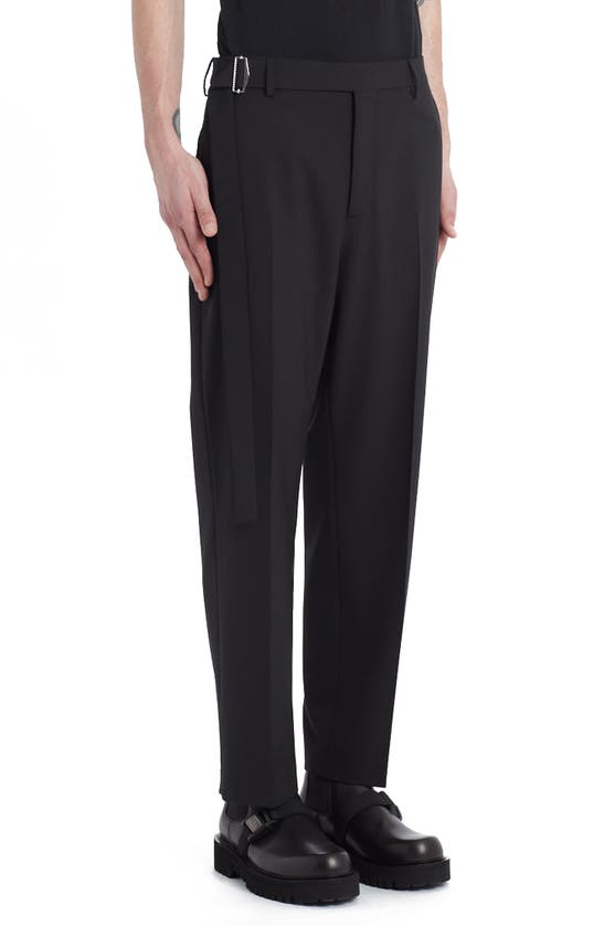 VALENTINO BELTED WAIST STRAIGHT LEG PANTS,UV0RBF706DP