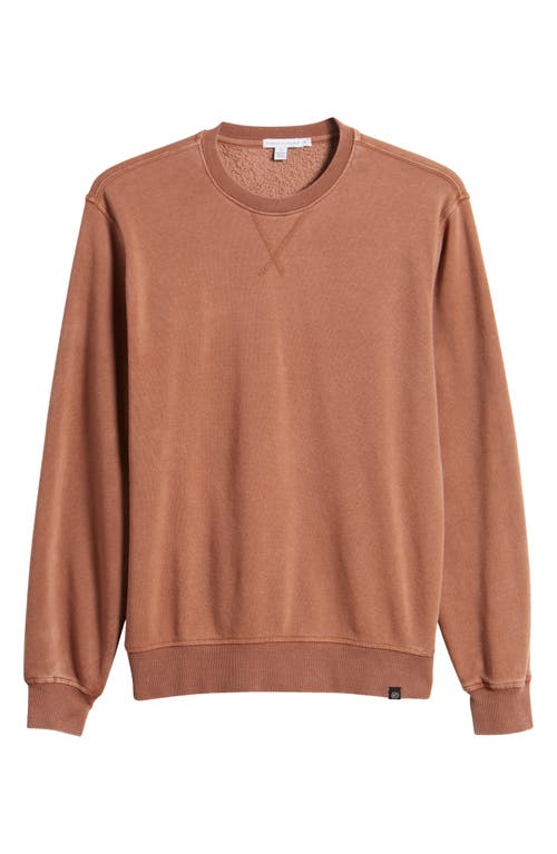 Shop Threads 4 Thought Mineral Wash Fleece Sweatshirt In Pecan