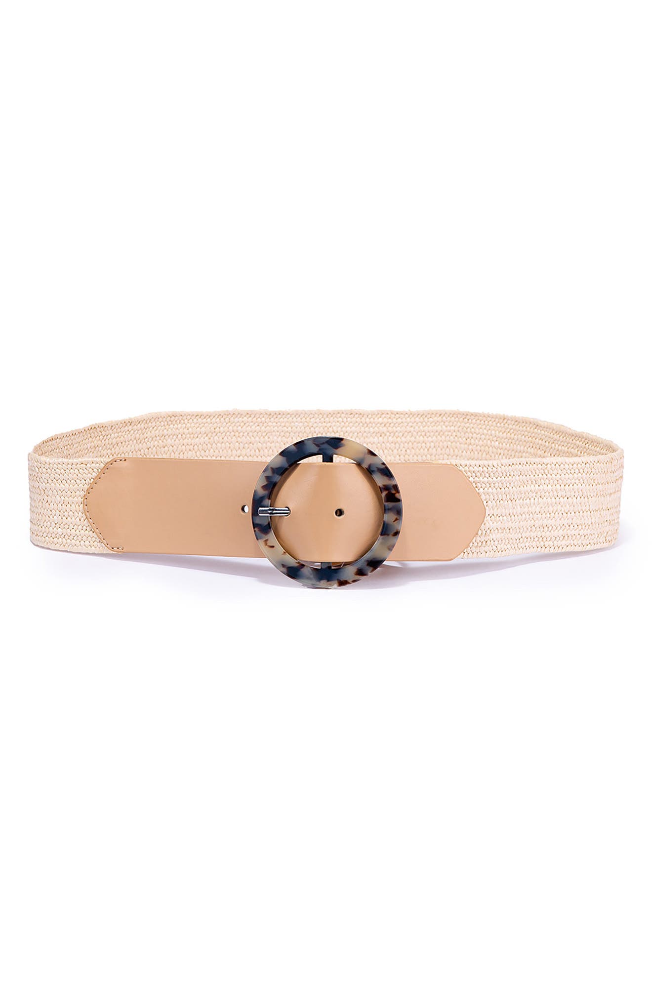 Linea Pelle Straw Stretch Belt 
