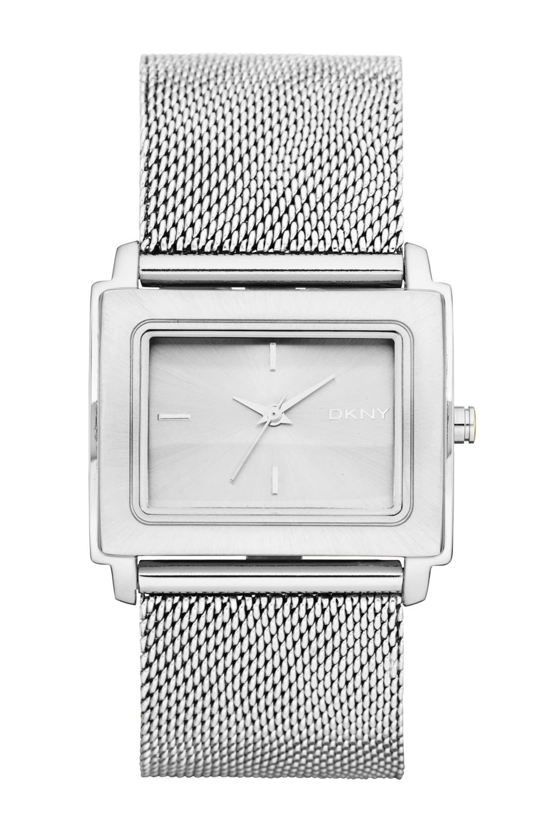 dkny rectangle watch