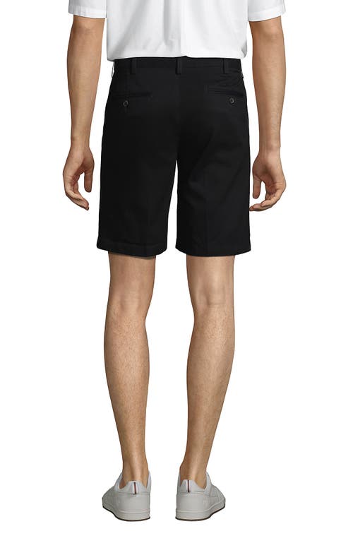 LANDS' END LANDS' END COMFORT WAIST PLEATED 9" NO IRON CHINO SHORTS