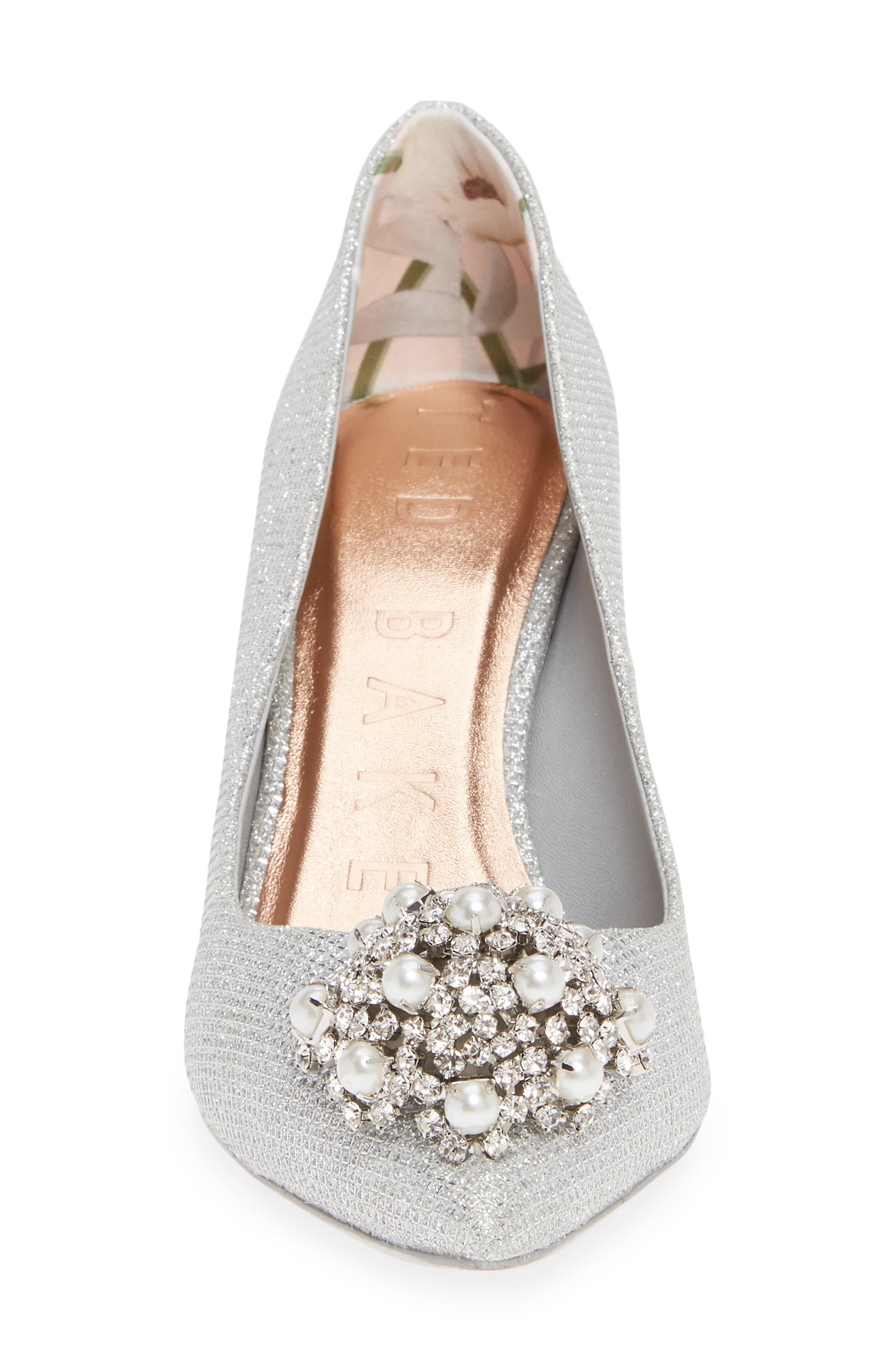 Ted Baker Dahrlil Pump In Silver 