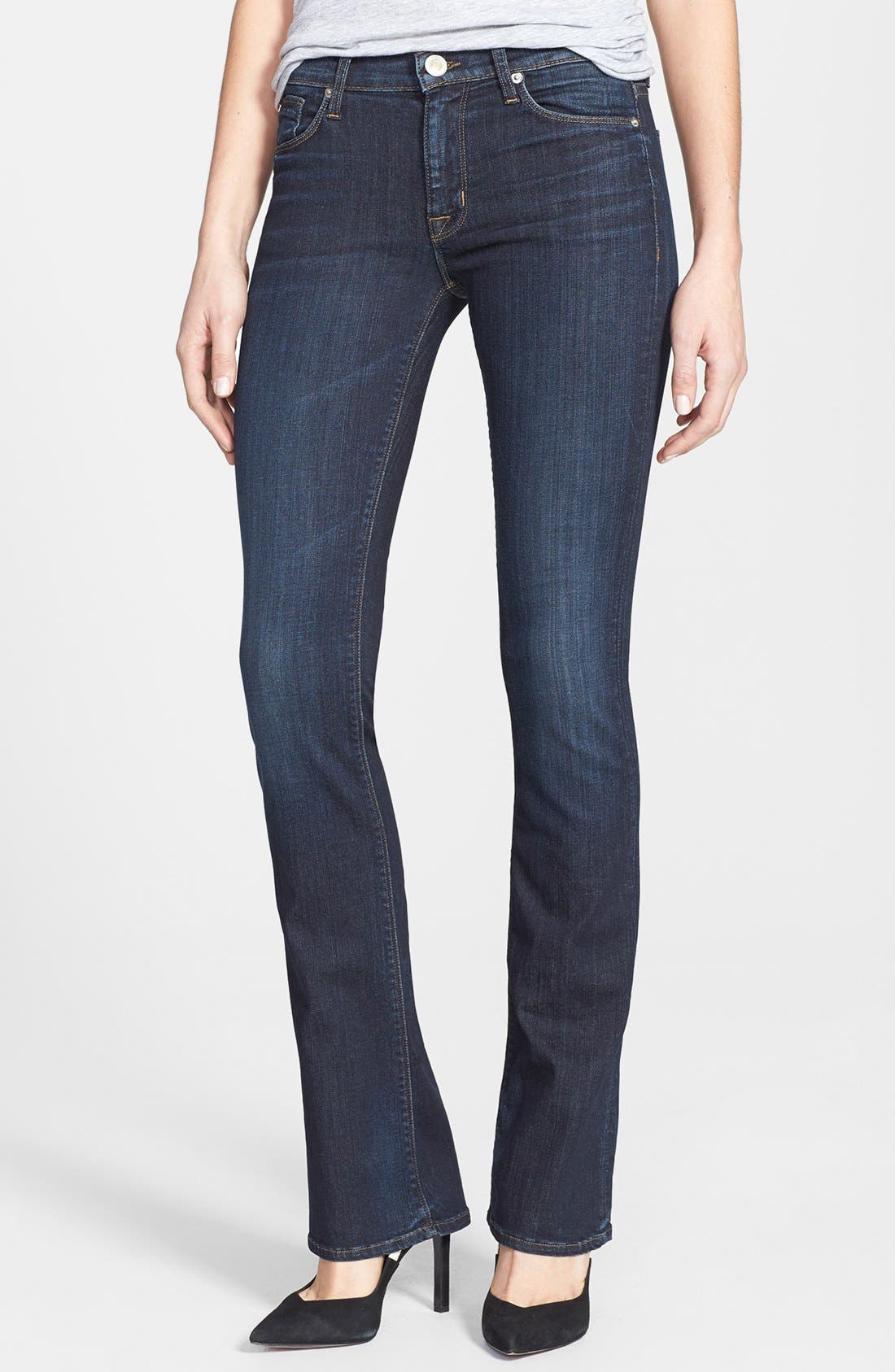 hudson love mid rise bootcut jeans