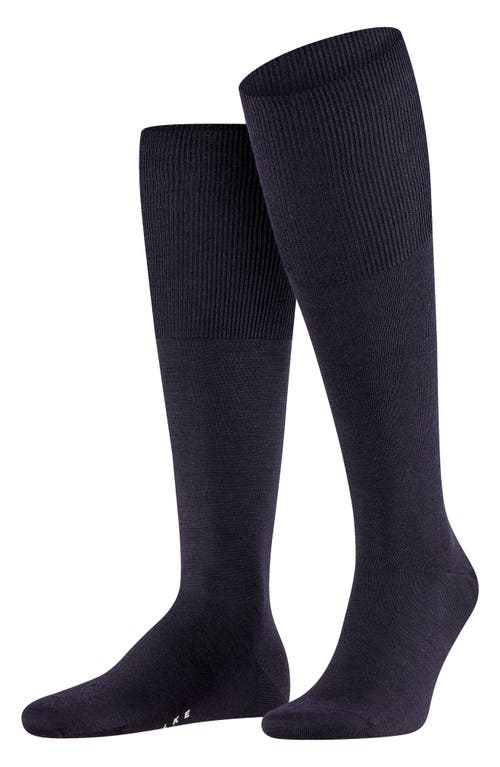 Shop Falke Airport Knee High Socks In Dark Navy