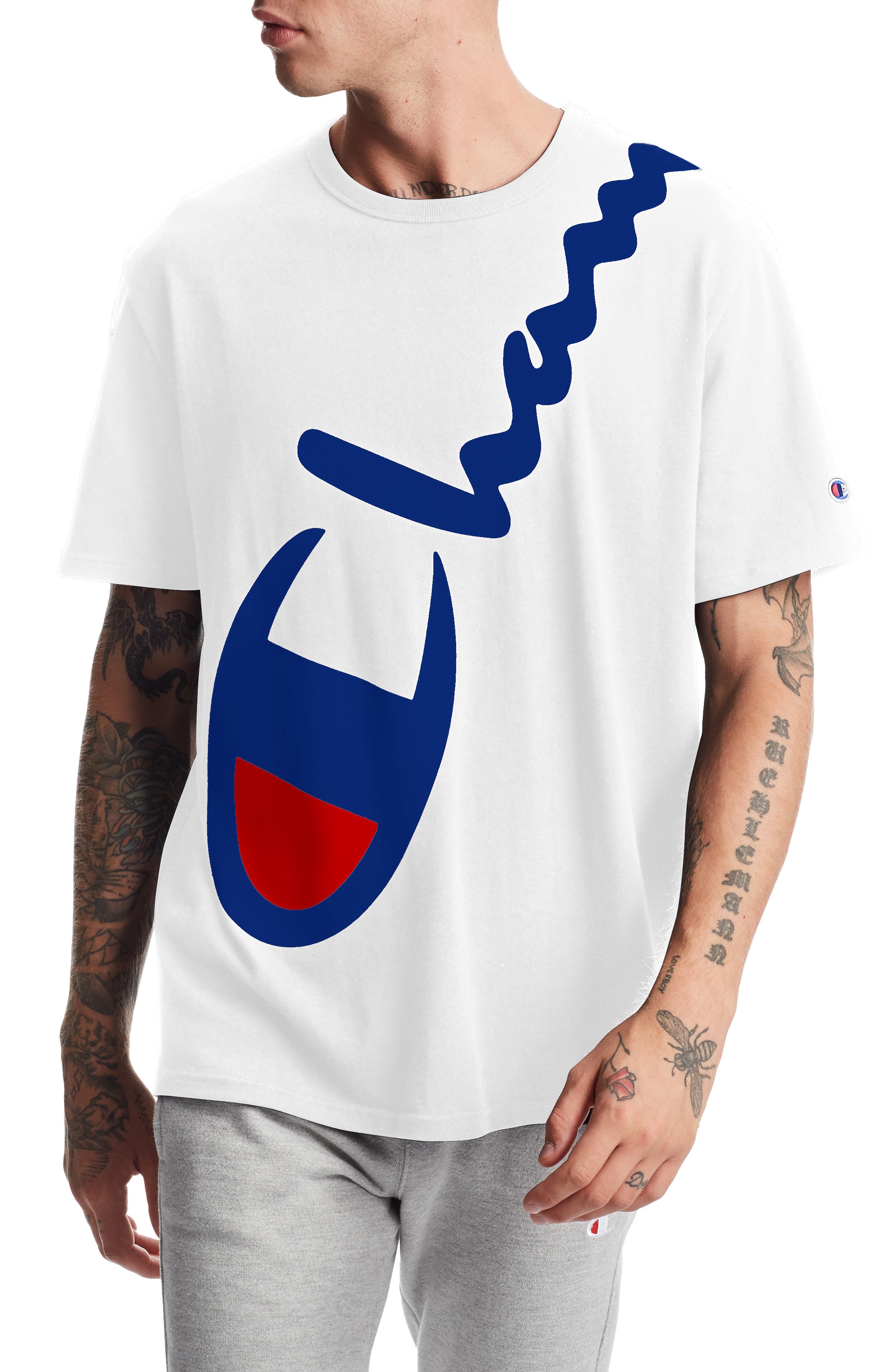 champion diagonal script