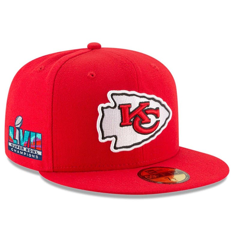 New Era Red Kansas City Chiefs Super Bowl Lvii Champions Side Patch ...